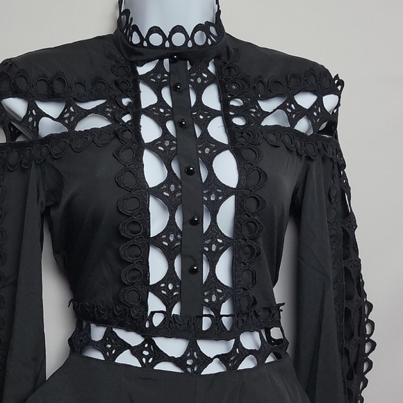 Women New Long Sleeve Skinny Dress - Picture 2 of 8